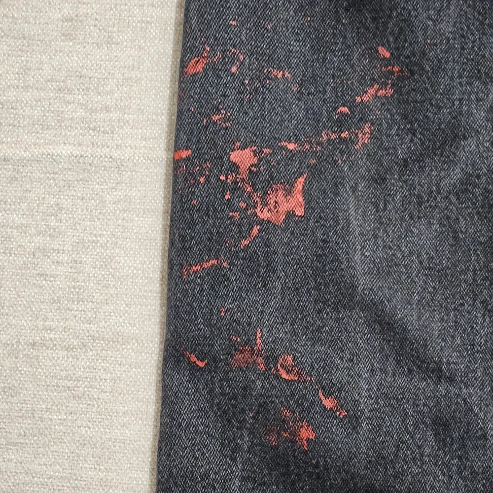 Vintage Wrangler 13MWZ Jeans Mens 32x34 (fits 32x27.5)‎ Black Paint Splatter *